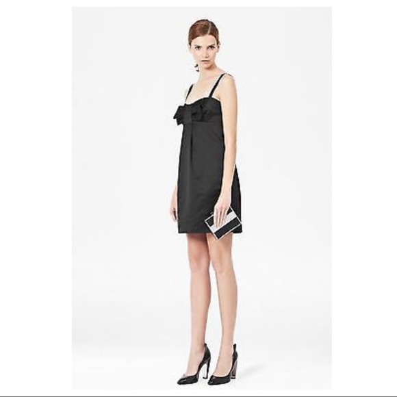 French Connection Bow Front Little Black Evening Cocktail Dress - Picture 2 of 11